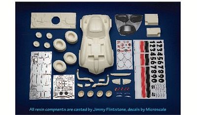 Scale-Motor Ba Ba Bank Race Car Resin Builders Kit Plastic Model Vehicle Kit 1/12 Scale #31233