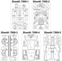 Enzo Template Comp. Fiber Decal Set Plastic Model Vehicle Decal 1/24 Scale #7009
