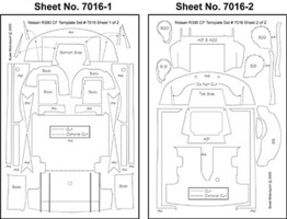 Scale-Motor Nissan R390 GT1 Template Comp. Fiber Plastic Model Vehicle Decal 1/24 #7016 Scale-Motor Nissan R390 GT1 Template Comp. Fiber Plastic Model Vehicle Decal 1/24 #7016