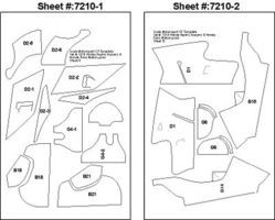 Honda NSR500 Motorcycle Template Comp. Fiber Plastic Model Vehicle Decal 1/12 #7210
