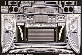 Scale-Motor Corvette C5R Photo-Etch Detail Set For RMX Plastic Model Vehicle Accessory 1/24 #8110 Scale-Motor Corvette C5R Photo-Etch Detail Set For RMX Plastic Model Vehicle Accessory 1/24 #8110