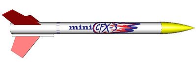 Sunward Mini CFX3 Model Rocket Kit (Skill Level 2)