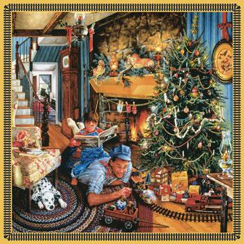 Sunsout Fathers Christmas Train 500pcs Jigsaw Puzzle 0-599 Piece #61024