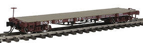 SoundTraxx 30' Flatcar Denver & Rio Grande Western #6077 HOn3 Scale Model Train Freight Car #340315 SoundTraxx 30' Flatcar Denver & Rio Grande Western #6077 HOn3 Scale Model Train Freight Car #340315