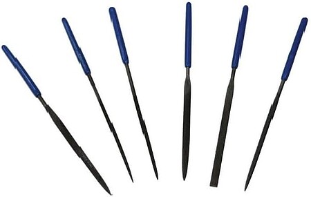 Squadron 4 Needle File 6 piece Set (100mm) Hobby and Modeling Hand Tool #10111