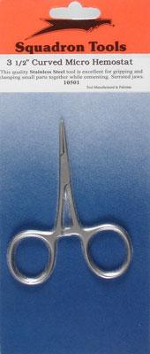 Squadron Micro Curved Hemostat