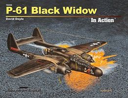 P-61 Black Widow In Action Authentic Scale Model Airplane Book #10226