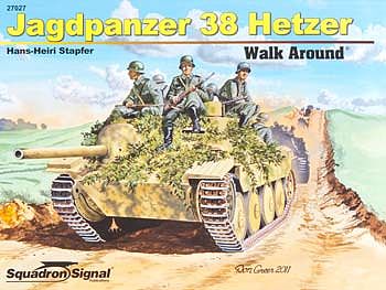 Squadron Jagdpanzer 38 Hetzer Walk Around Authentic Scale Tank Vehicle Book #27027