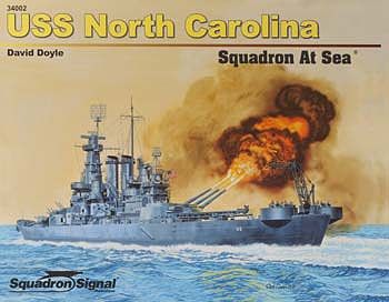 Squadron USS North Carolina Squadron At Sea Authentic Scale Model Boat Book #34002