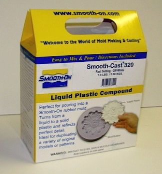 Smooth Smooth Cast 320 Fast Setting Urethane Liquid Plastic Casting Compound 2-Part (Pint)