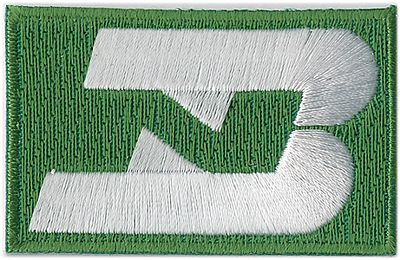 Sundance Burlington Northern (Green, White Logo) 2-1/4 Horizontal Cloth Railroad Patch #71006