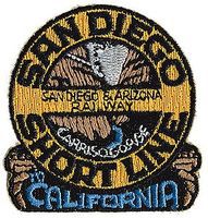 Sundance San Diego & Arizona (Short Line) 2'' Horizontal Cloth Railroad Patch #71038 Sundance San Diego & Arizona (Short Line) 2'' Horizontal Cloth Railroad Patch #71038