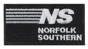 Sundance Norfolk Southern (Stripes, Black, White) 2-5/8 Horizontal Cloth Railroad Patch #73063 Sundance Norfolk Southern (Stripes, Black, White) 2-5/8 Horizontal Cloth Railroad Patch #73063