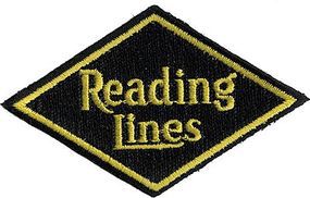 Sundance Reading (Diamond, Black, Yellow) 3'' Horizontal Cloth Railroad Patch #73084 Sundance Reading (Diamond, Black, Yellow) 3'' Horizontal Cloth Railroad Patch #73084