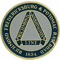 Sundance Richmond, Fredericksburg & Potomac (Blue, Gray, Yellow) 2'' Cloth Railroad Patch #73087 Sundance Richmond, Fredericksburg & Potomac (Blue, Gray, Yellow) 2'' Cloth Railroad Patch #73087