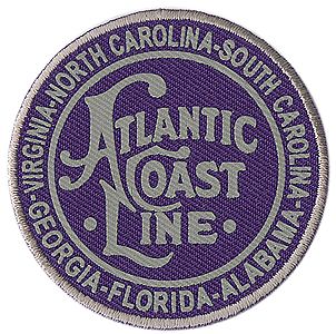 Sundance Atlantic Coast Line (Purple, Silver) 2 Diameter Cloth Railroad Patch #74004