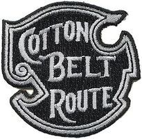Sundance Cotton Belt/SSW (Black, White) 2'' Horizontal Cloth Railroad Patch #74009 Sundance Cotton Belt/SSW (Black, White) 2'' Horizontal Cloth Railroad Patch #74009