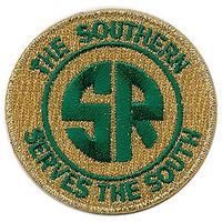 Sundance Southern Railway (Serves the South, Yellow, Green) 2'' Diameter Cloth Railroad Patch #74080 Sundance Southern Railway (Serves the South, Yellow, Green) 2'' Diameter Cloth Railroad Patch #74080