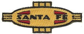 Sundance Santa Fe (Warbonnet Nose/Cigar Band, Yellow, Red, Black) 2-3/4'' Cloth Railroad Patch #76077 Sundance Santa Fe (Warbonnet Nose/Cigar Band, Yellow, Red, Black) 2-3/4'' Cloth Railroad Patch #76077