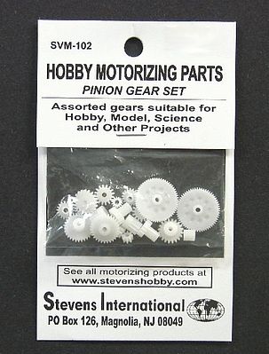 Stevens-Motors Assorted Plastic Pinion Gear Set (1.9mm ID) (20pcs)