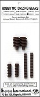 Plastic Worm Gears 15mm OD (2) & Universal Screws (2) w/Racks