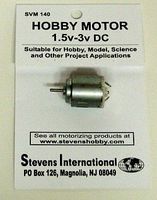 Stevens-Motors 1.5 to 3v DC Small Electric Motor (Round Can)