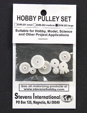 Stevens-Motors Assorted Large Plastic Pulley Set (1.9mm ID) (10pcs)
