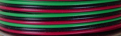 Stevens-Motors 3-Conductor Wire Red-Green-Black 16 (Bag)