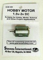1.5 to 3v DC Small Electric Motor (Round Can) (for more speed)