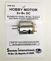Stevens-Motors 3 to 9v DC Small Electric Motor (Round Can) (for higher RPMs)