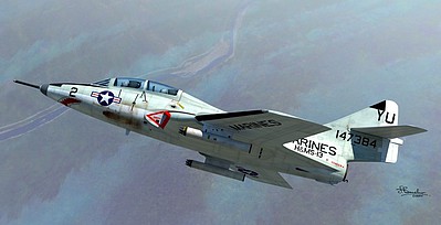 Sword F9F8T/TF9J Cougar/Twogar USM/Blue Angles Fighter Plastic Model Airplane Kit 1/72 #72101