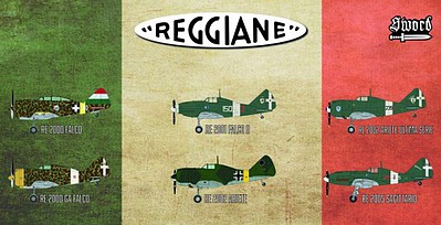 Sword Reggiane Re2000 Falco Fighter Plastic Model Airplane Kit 1/72 Scale #72110