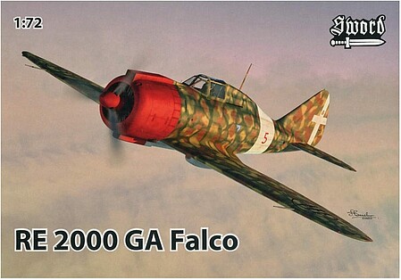 Sword Reggiane Re2000GA Falco Fighter Plastic Model Airplane Kit 1/72 Scale #72112