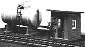 Stewart Oil Storage Tank/Pump House Kit Model Railroad Building HO Scale #107