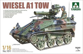 Takom Wiesel A1 Tow Armored Tracked Vehicle Plastic Model Military Vehicle Kit 1/16 Scale #1011