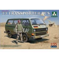 Takom Bundes T3 Transporter Bus Plastic Model Military Vehicle Kit 1/35 Scale #2013