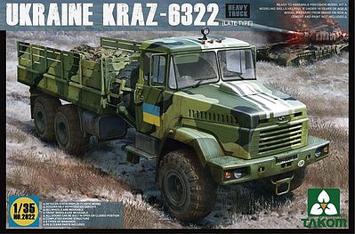 Takom Ukraine Kraz-6322 Late Type Plastic Model Military Vehicle Kit 1/35 Scale #2022