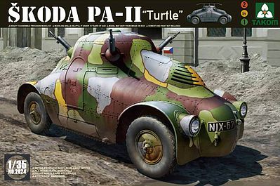 Takom WWII Skoda PA-11 Turtle Plastic Model Military Vehicle Kit 1/35 Scale #2024