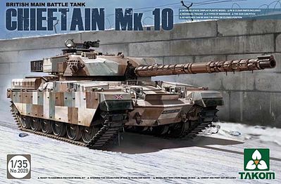 Takom Chieftain Mk.10 British MBT 2n1 Plastic Model Military Vehicle Kit 1/35 Scale #2028