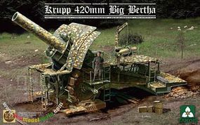 Takom German Krupp 420mm Big Bertha Plastic Model Military Vehicle Kit 1/35 Scale #2035