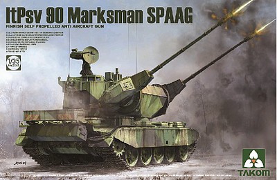 Takom Finnish ItPsv 90 Marksman SPAG Plastic Model Military Tank Kit 1/35 Scale #2043