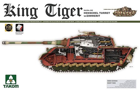 Takom King Tiger Sd.Kfz.182 W/H 1-35