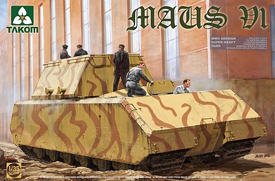 Takom WWII German Super Heavy Maus V1 Plastic Model Military Tank Kit 1/35 Scale #2049