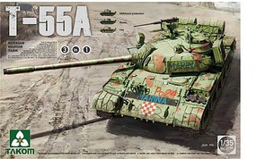 Takom Russian Medium Tank T-55A Plastic Model Military Vehicle Kit 1/35 Scale #2056