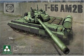 Takom DDR Medium Tank T-55 AM2B Plastic Model Military Vehicle Kit 1/35 Scale #2057 Takom DDR Medium Tank T-55 AM2B Plastic Model Military Vehicle Kit 1/35 Scale #2057