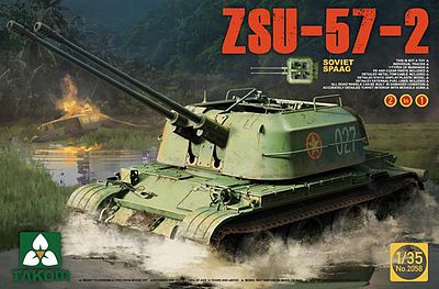 Takom Soviet SPAAG ZSU-57-2 Plastic Model Military Vehicle Kit 1/35 Scale #2058