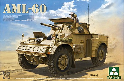 Takom French Light Armoured CVAR AML-60 Plastic Model Military Vehicle Kit 1/35 Scale #2084