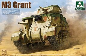 Takom British M3 Grant Medium Tank Plastic Model Military Tank Kit 1/35 Scale #2086 Takom British M3 Grant Medium Tank Plastic Model Military Tank Kit 1/35 Scale #2086