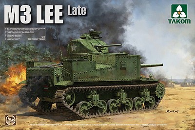 Takom US Medium Tank M3 Lee Late Plastic Model Military Tank Kit 1/35 Scale #2087