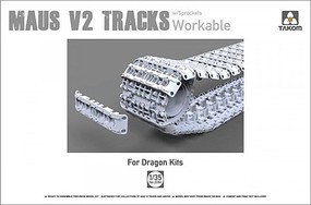 Takom Maus V2 Tracks with Sprockets (Workable) Plastic Model Vehicle Accessory 1/35 #2094 Takom Maus V2 Tracks with Sprockets (Workable) Plastic Model Vehicle Accessory 1/35 #2094